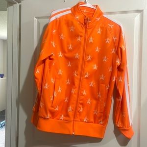 Orange Jeffree Star Track Suit Jacket Size medium